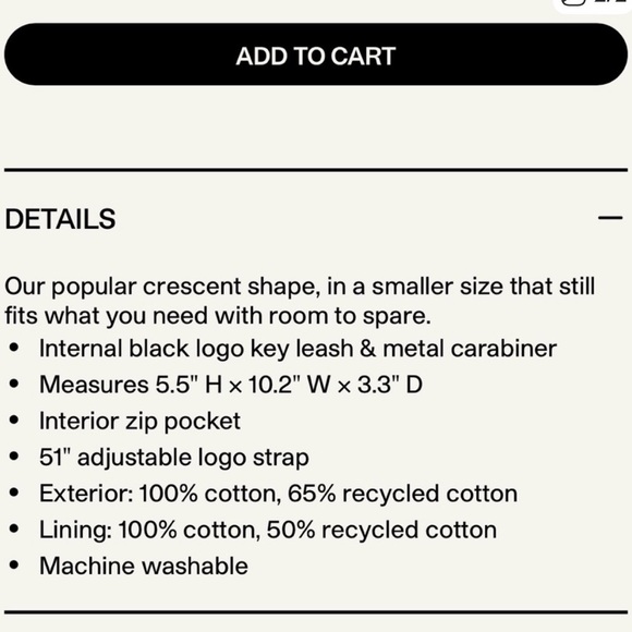 BAGGU Lavender small crescent bag - Picture 4 of 4